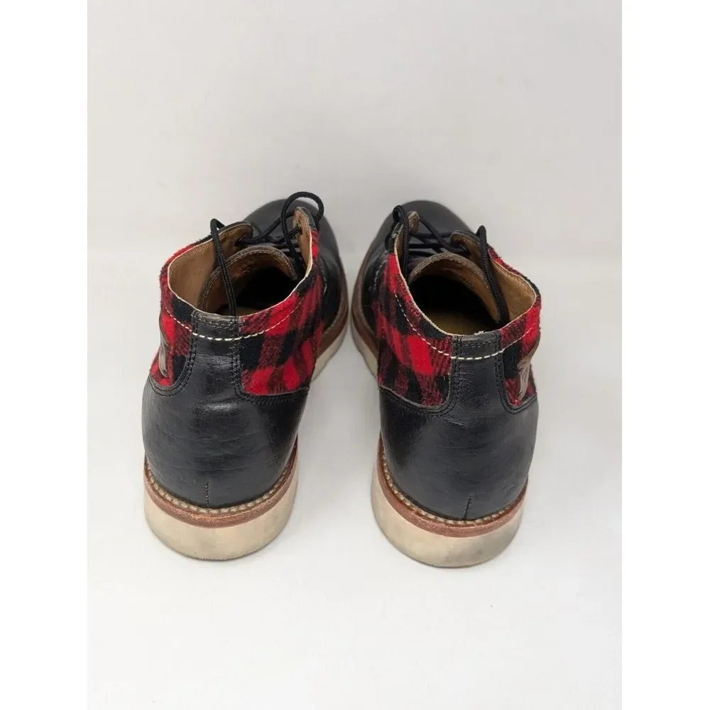 H.S. Trask Reserve Buffalo Plaid Chukka Boots Men's Size 9 M Made‎ in USA Vibram